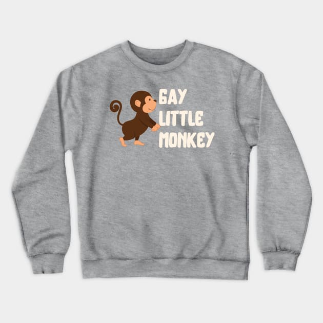 lil monkey Crewneck Sweatshirt by Poe Kappa Monster